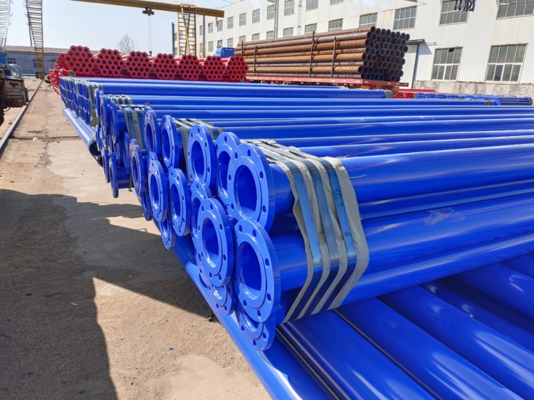 法兰连接涂塑复合钢管