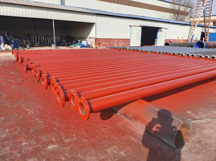 法兰连接燃气涂塑钢管